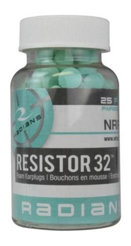 Radians Resistor 32, Ear Plug, Foam, Aqua, 25 Pairs FP70A/25 view 4