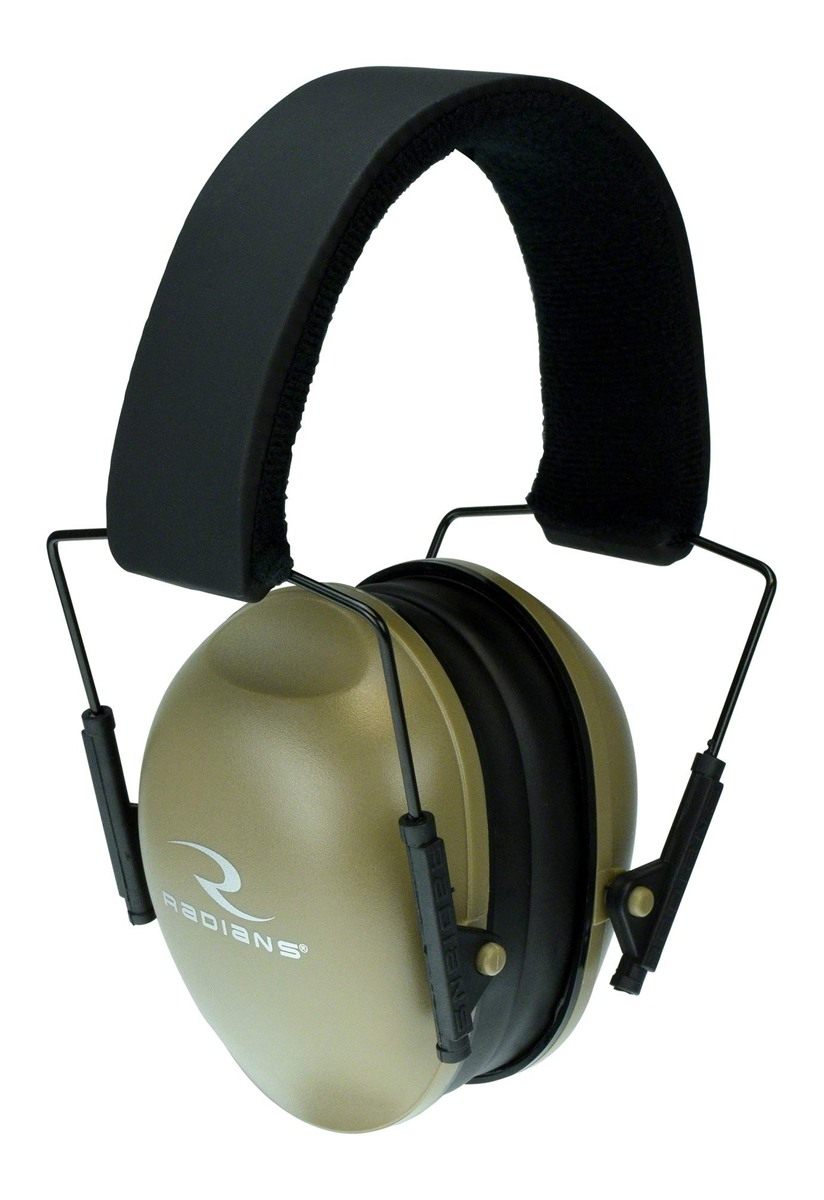Radians LS0840CS Low Profile Ear Muff with Revised Ergonomic Cups Tan