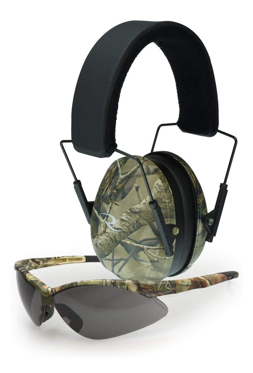 Radians LS4U21CKCS Lowset Range Combo Camo Earmuff - Outback Glass/Smoke AF
