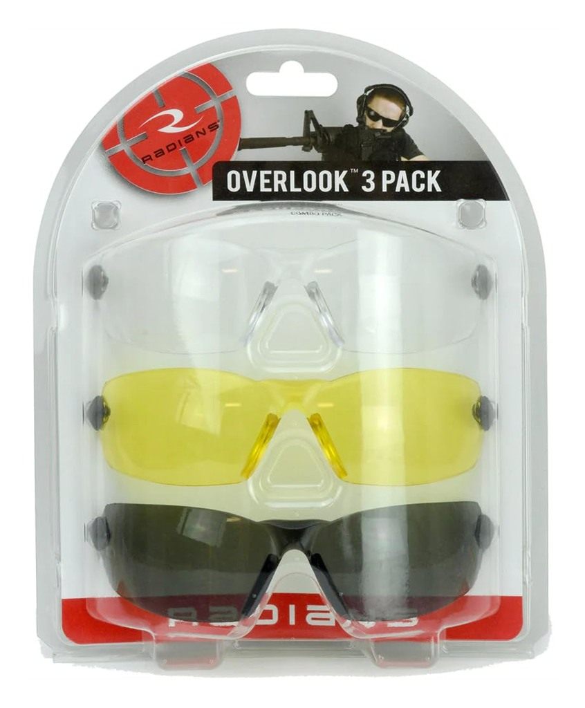 Radians OV3-114CS Overlook 3 Pack: Clear, Smoke, Amber view 2