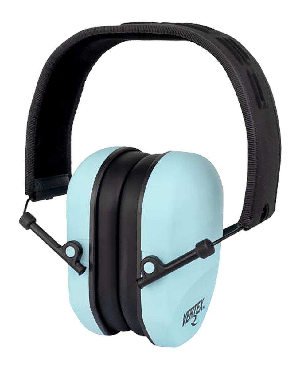 Radians VXP820BX Vertex Passive Earmuff 23 dB Over the Head Aqua Blue/Black
