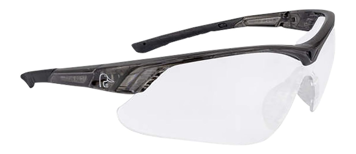 Radians Ducks Unlimited Half Shooting Glasses Black with Clear Lens