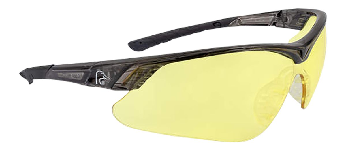 Radians Ducks Unlimited Half Shooting Glasses Black with Amber Lens