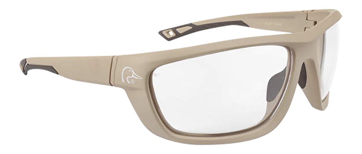 Radians Ducks Unlimited Full- Shooting Glasses Tan with Clear Lens