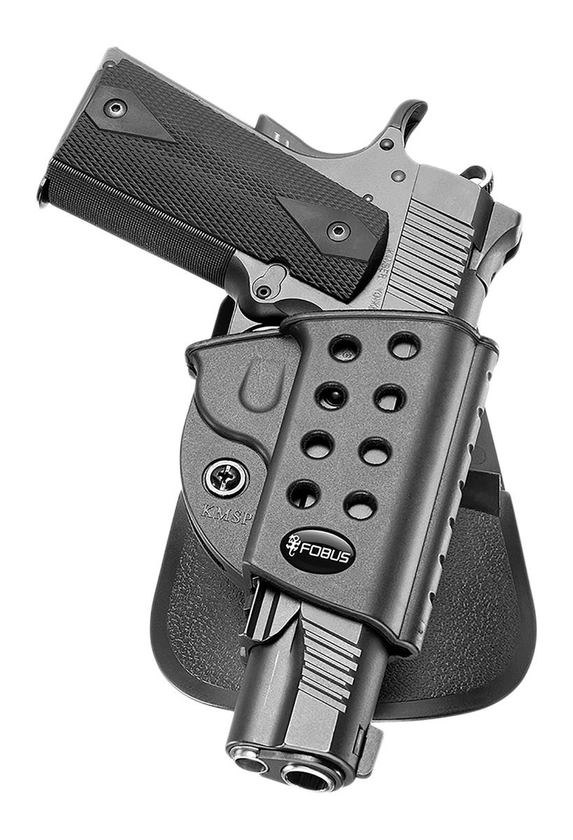 Fobus R1911 Evolution Holster Fits 1911 Pistols With Rail, Right Hand with Paddle, Black