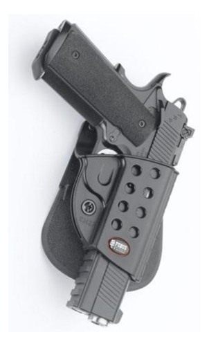 Fobus R1911 Evolution Holster Fits 1911 Pistols With Rail, Right Hand with Paddle, Black view 2