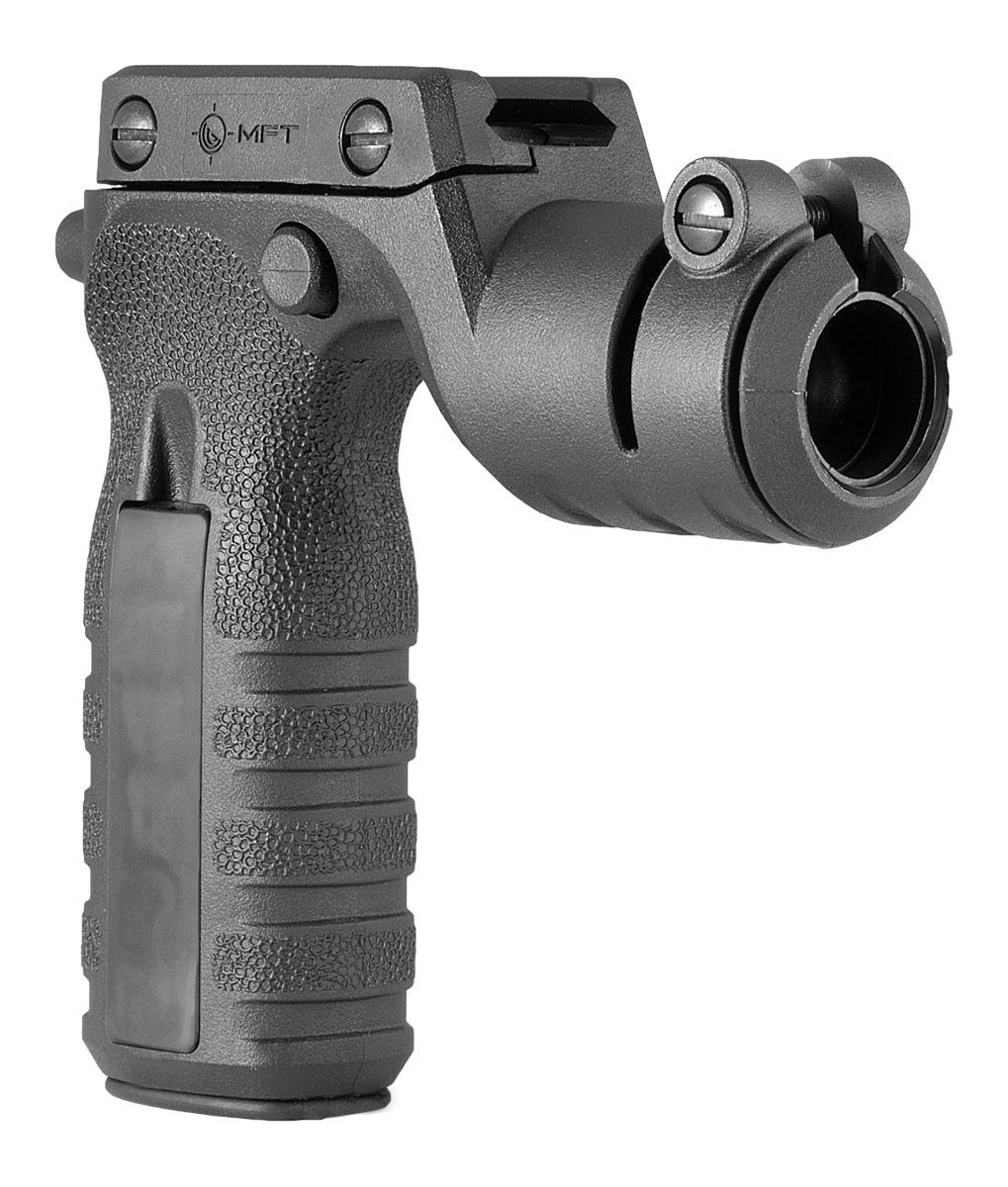 Mission First Tactical RTG React Vertical Grip Black Polymer with Torch Hol
