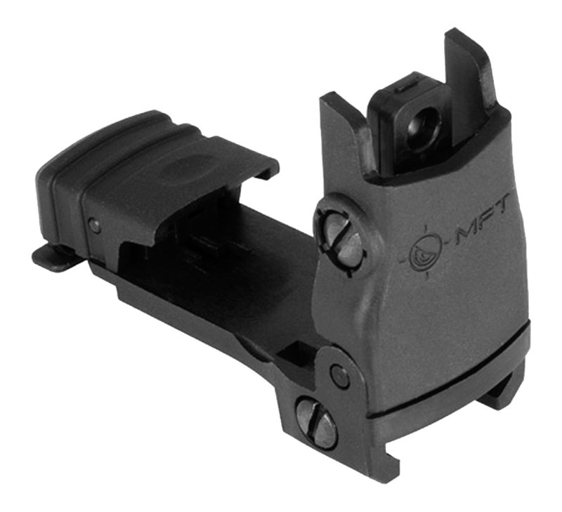 Mission First Tactical BUPSWR Flip Up Rear Sight Black Folding AR-Platform