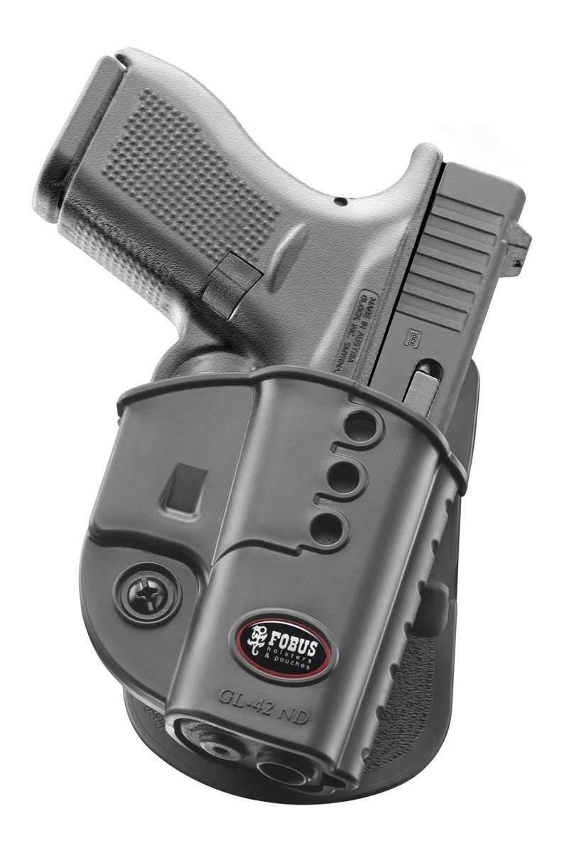 Fobus GL42ND Concealed Carry OWB Paddle Holster for Glock 42, Right Handed