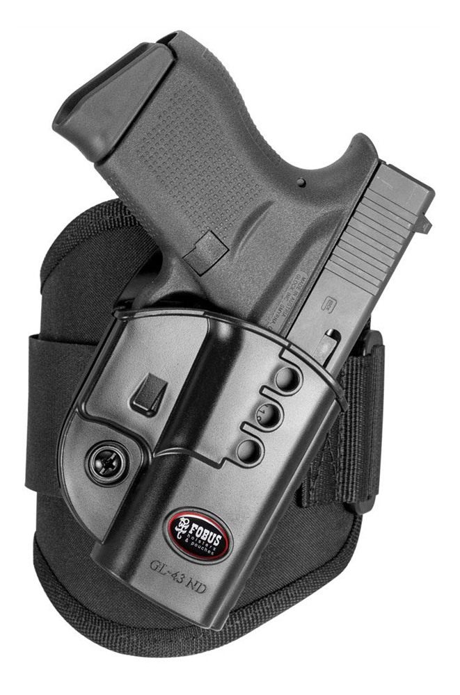 Fobus GL43NDA Glock 43 Ankle Holster, Right Hand