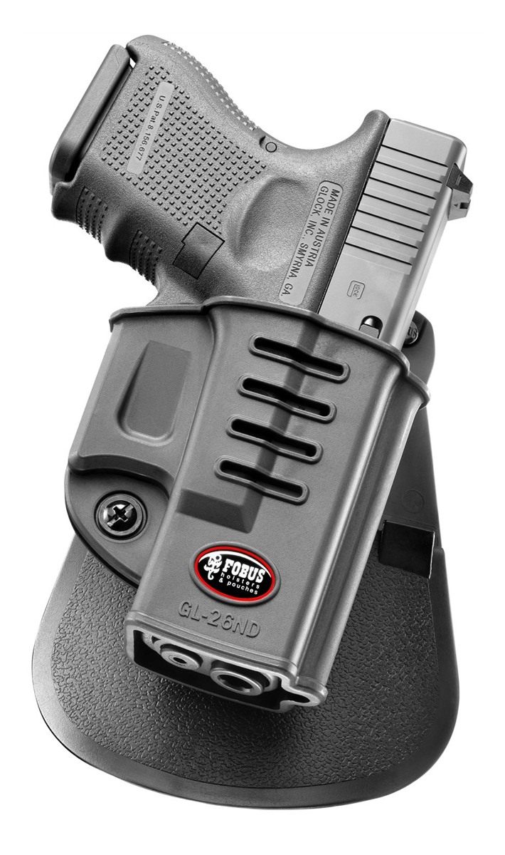 Fobus GL26ND Concealed Carry OWB Paddle Holster for Glock 26 and 27 (Gen 1