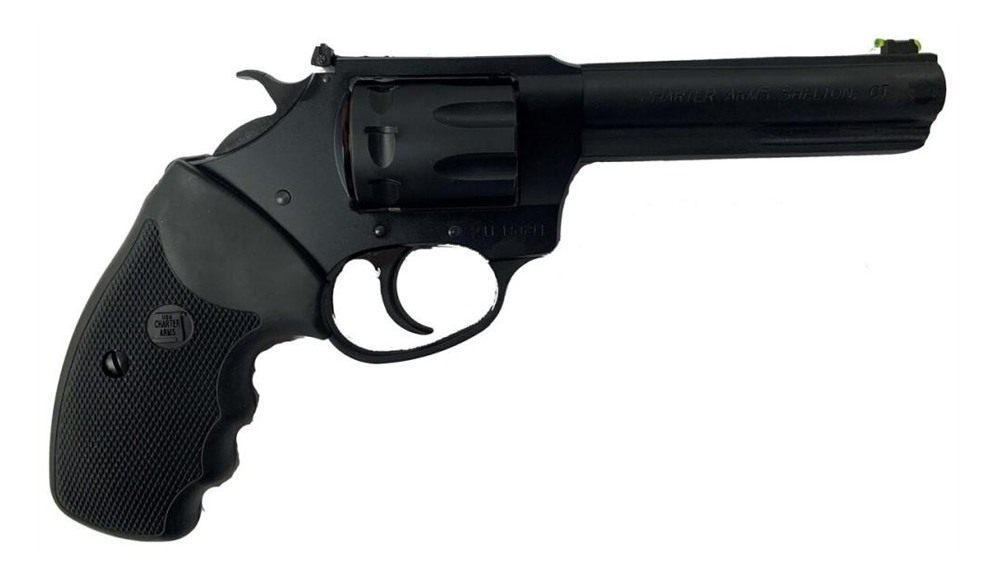 Charter Arms 12242 Pathfinder Target Lite 22 LR 8rd 4.20in Black w/ Rubber view 2