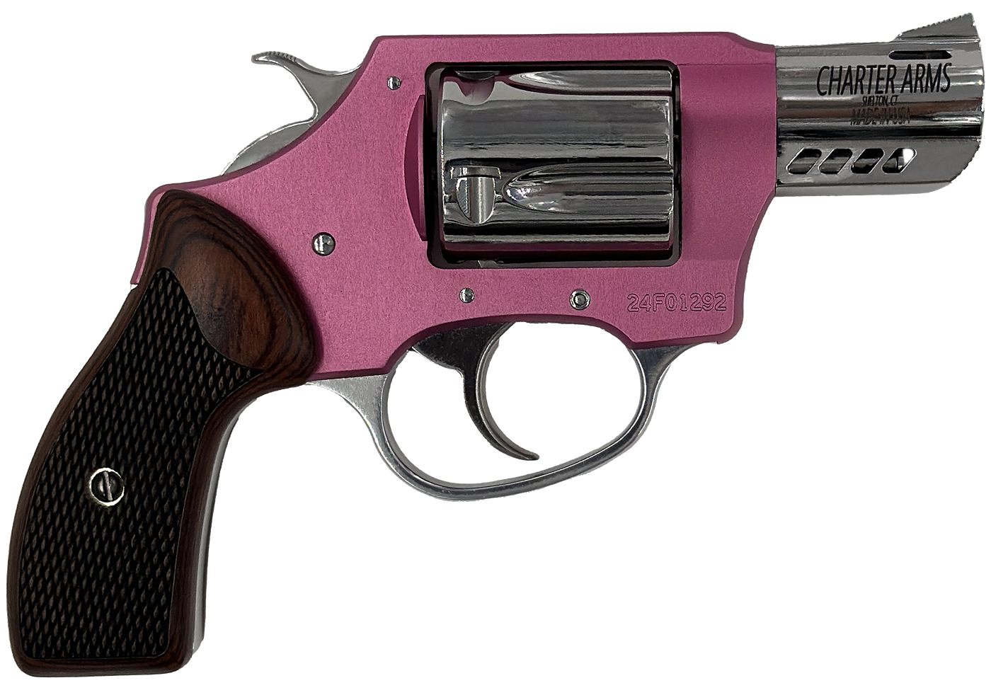 Charter Arms 53805 Coyote 380 ACP 5 Shot 2in High Polished Ported Barrel, C