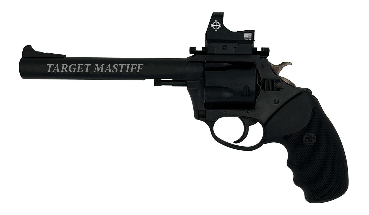 Charter Arms Target Mastiff Handgun .357 Mag 5rd 6in Barrel Black with Opti