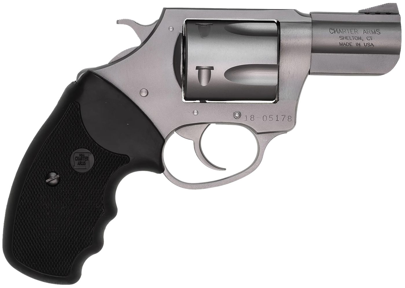 Charter Arms 73520 Mag Pug Large 357 5 Shot 2.20in Matte Stainless Steel Po
