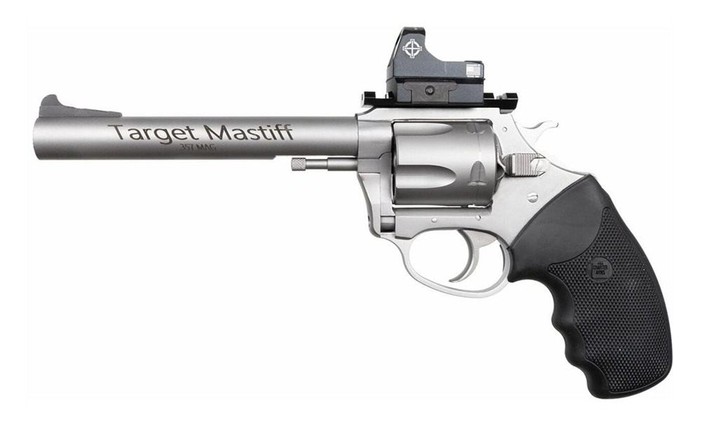Charter Arms Target Mastiff Handgun .357 Mag 5rd 6in Barrel Stainless with view 2