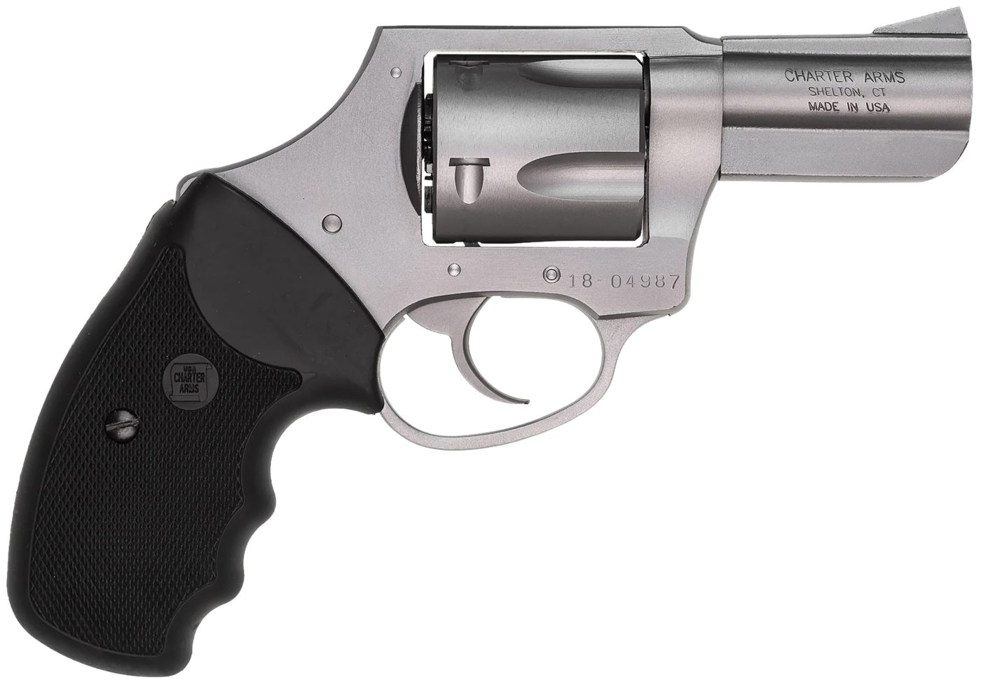Charter Arms 74421 Bulldog Large 44 Special, 5 Shot 2.50in Matte Stainless