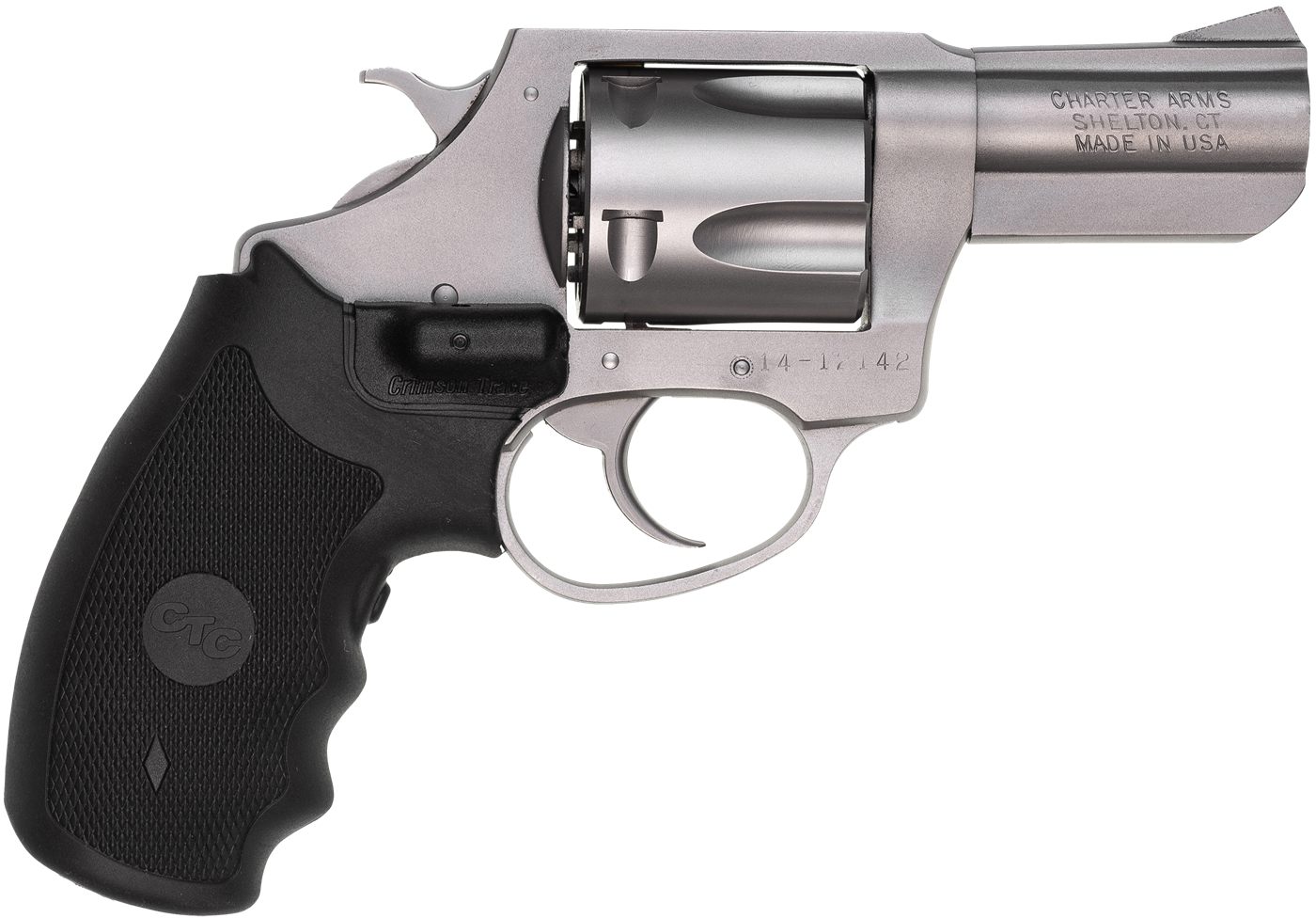 Charter Arms 74424 Bulldog Large 44 Special, 5 Shot 2.50in Matte Stainless