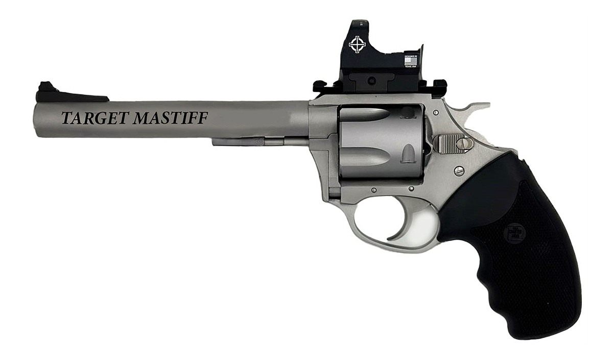 Charter Arms CA Target Mastiff 9mm 6 SS Full Grip 5rd Opt