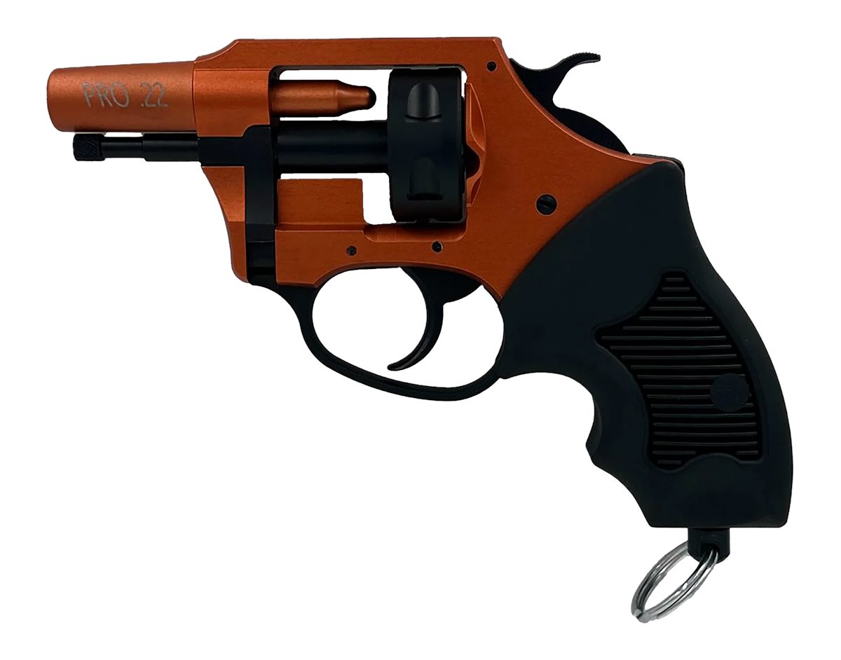 Charter Arms 82090 Pro 209 Primers, 6rd Orange Cerakote Aluminum Black Rubb