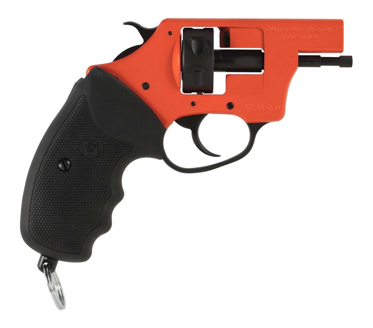 Charter Arms 82090 Pro 209 Primers, 6rd Orange Cerakote Aluminum Black Rubb view 2