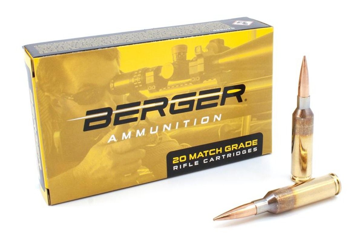 Berger Bullets 6mm Creedmoor 105gr Hybrid Target Match Grade Ammunition 20/