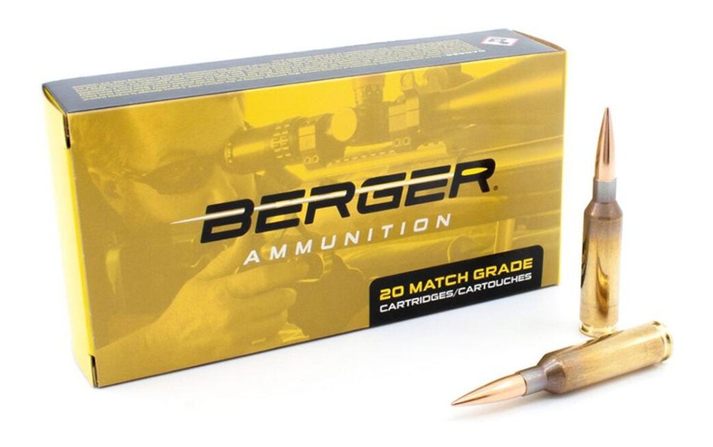 Berger Bullets Target Rifle Ammunition 6mm Creedmoor 109 gr Lrht 2940 fps 2