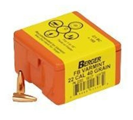 Berger Bullets Match Grade Varmint .22 cal .224in 40 FB 100/ct view 3
