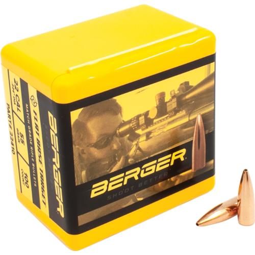 Berger Bullets Match Grade Target .22 cal .224in 55 FB 100/ct