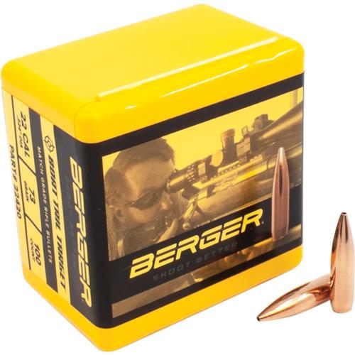 Berger Bullets 22420 Target Match Grade 22 Cal 73gr Boat Tail 100/Box