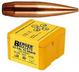 Berger Bullets VLD Target .22 cal .224in 75 gr HPBT 100/ct