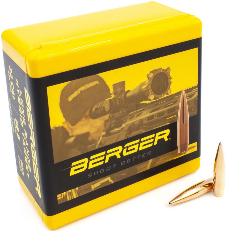 Berger Bullets Long Range Hybrid Target .22 Cal .224in 85.5 gr 100/rd