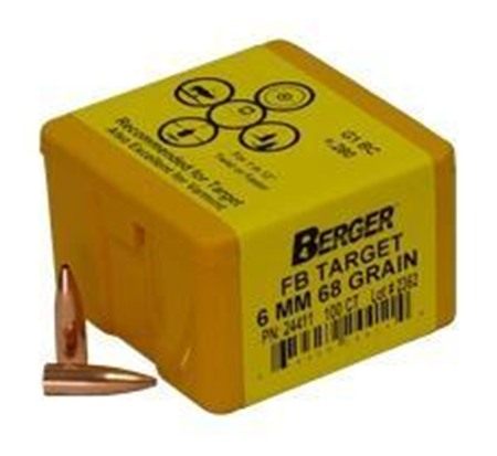 Berger Bullets Match Grade Target 6mm .243in 68 FB 100/rd view 3