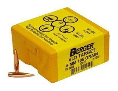 Berger Bullets 24429 VLD Target Long Range 6mm 105gr 100/Box view 3