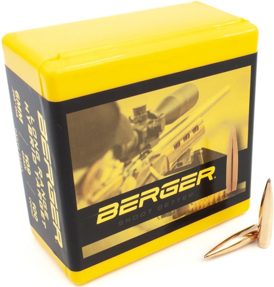 Berger Bullets Long Range Hybrid Target Rifle 6mm .243in 109 gr LR 100/rd