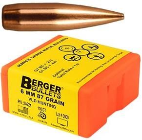 Berger Bullets Match Grade Hunting 6mm .243in 87 VLD Hunter 100/rd view 2