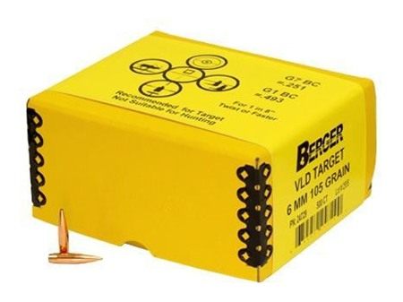 Berger Bullets VLD Target 6mm .243in 105 gr HPBT 500/ct