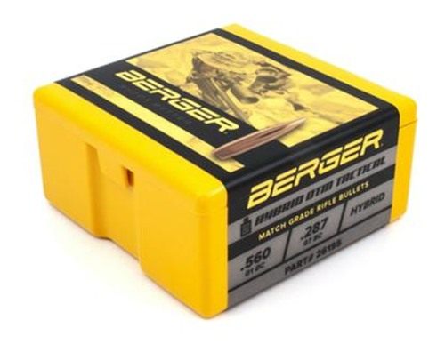 Berger Bullets 26195 Tactical Match Grade 6.5 Creedmoor 130gr AR Hybrid Ope