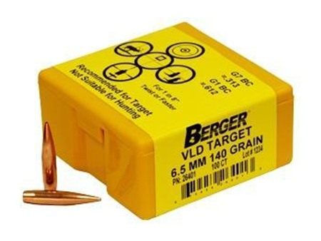 Berger Bullets 26401 VLD Target Long Range 6.5 Creedmoor 140gr 100/Box view 3