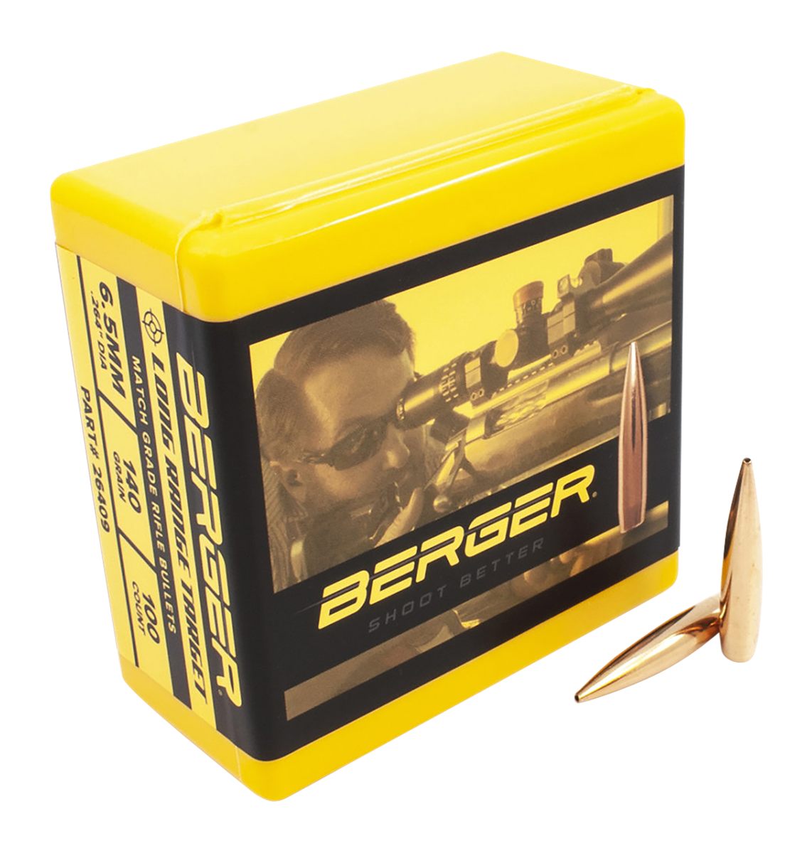 Berger Bullets 26409 Target Match Grade 6.5 Creedmoor 140gr Tangent Long Ra