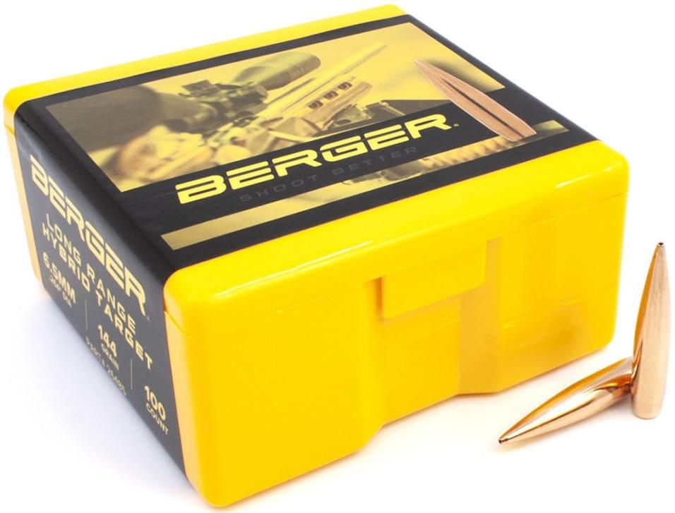 Berger Bullets Long Range Hybrid Target Rifle 6.5mm .264in 144 gr Lrht 100/