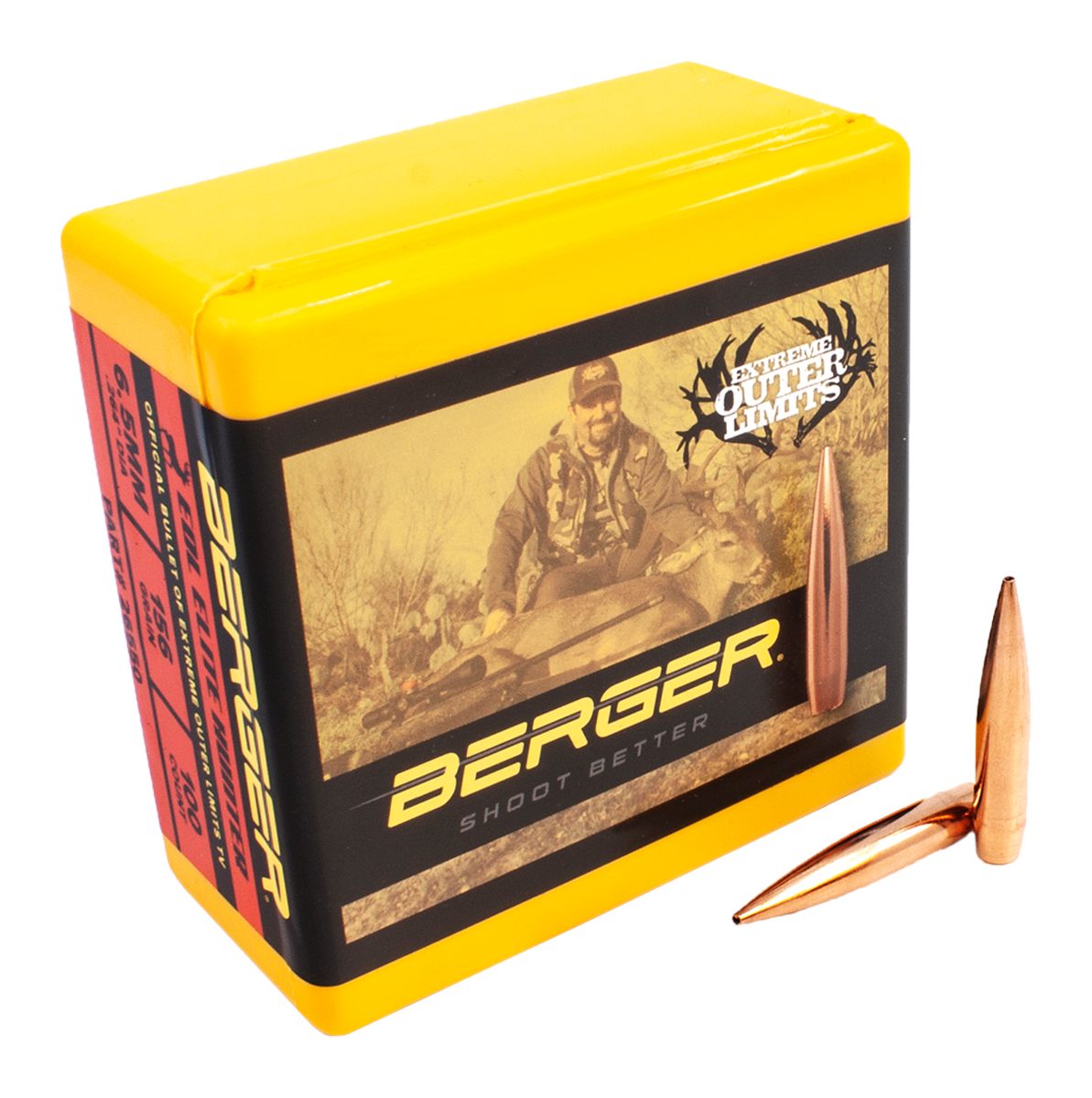 Berger Bullets 26550 Elite Hunter Outer Limits 6.5mm 156gr Boat Tail 100/Bo