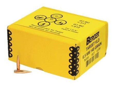 Berger Bullets VLD Target 6.5mm .264in 140 gr HPBT 500/ct