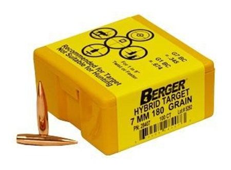 Berger Bullets 28407 Hybrid Target Match Grade 7mm 180gr 100/Box view 2