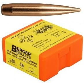 Berger Bullets 28550 Elite Hunter Outer Limits 7mm 195gr Boat Tail 100/Box