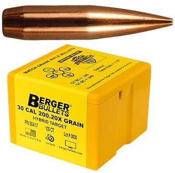 Berger Bullets VLD Target .30 cal .308in 210 gr HPBT 100/ct