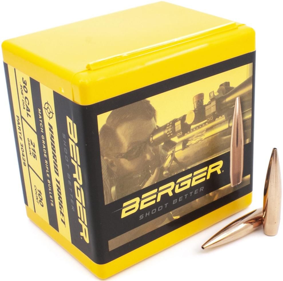 Berger Bullets Hybrid Target .30 cal .308in 215 gr HPBT 100/ct view 2