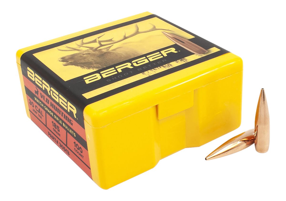 Berger Match Grade Hunting Bullets .30 cal .308in 185 VLD Hunter 100/ct
