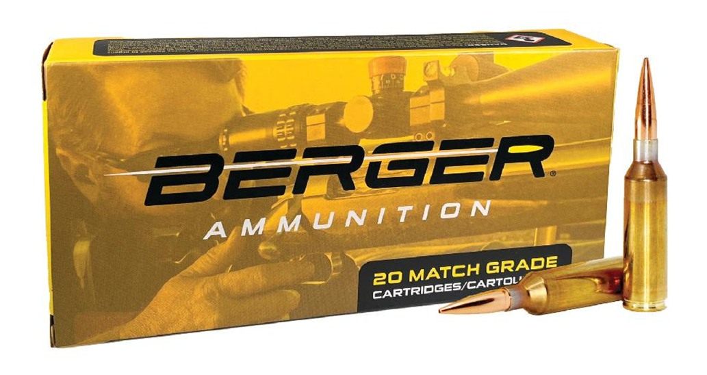 Berger Bullets Hybrid Target Rifle Ammunition 6.5 PRC 153.5gr OTM 2930 fps