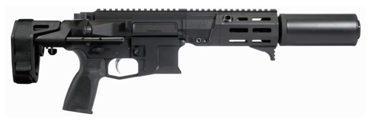 Maxim Defense PDX-SD 5.56 Pistol 5.5in BBL, SCW Brace, Black, Suppressor 1 view 2